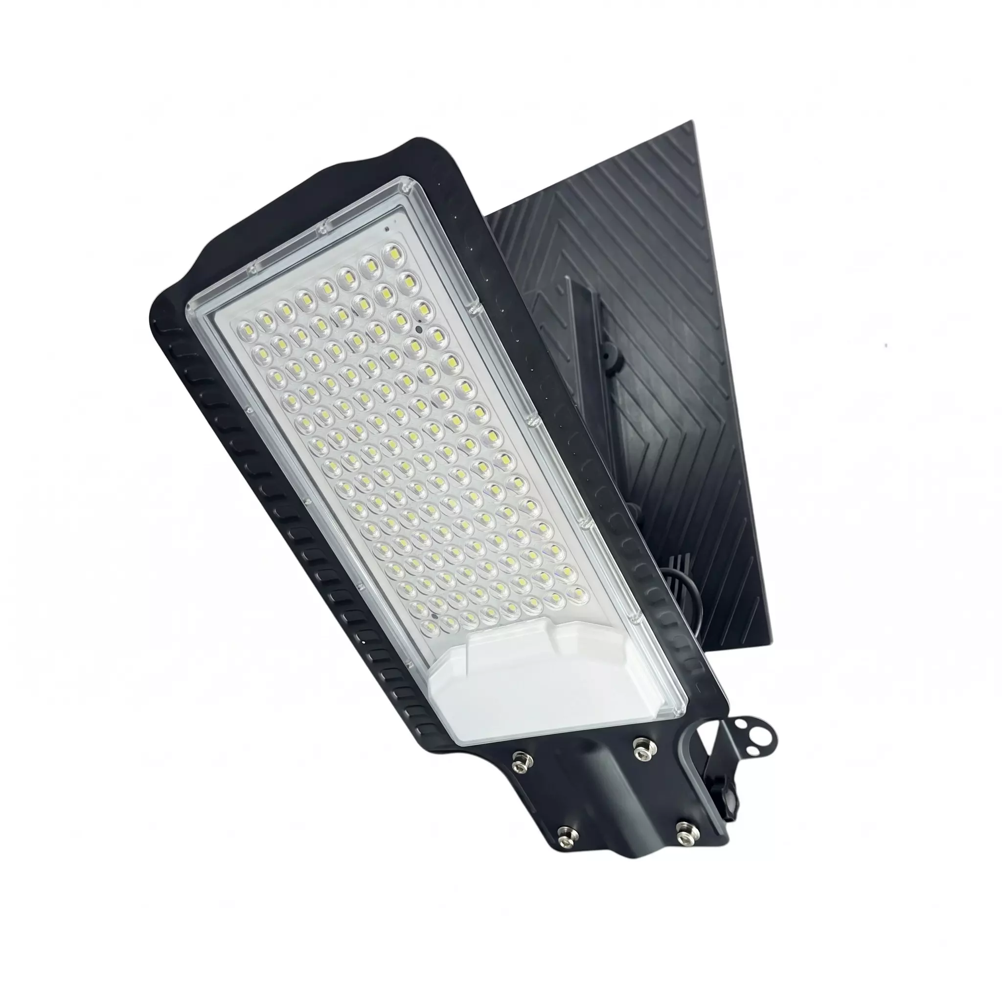 SCUBE Emerald Series Int 100 W Solar LED Street Light 5 V/10 W Monocrystalline Panel 6500K Cool White IP65 Rating3