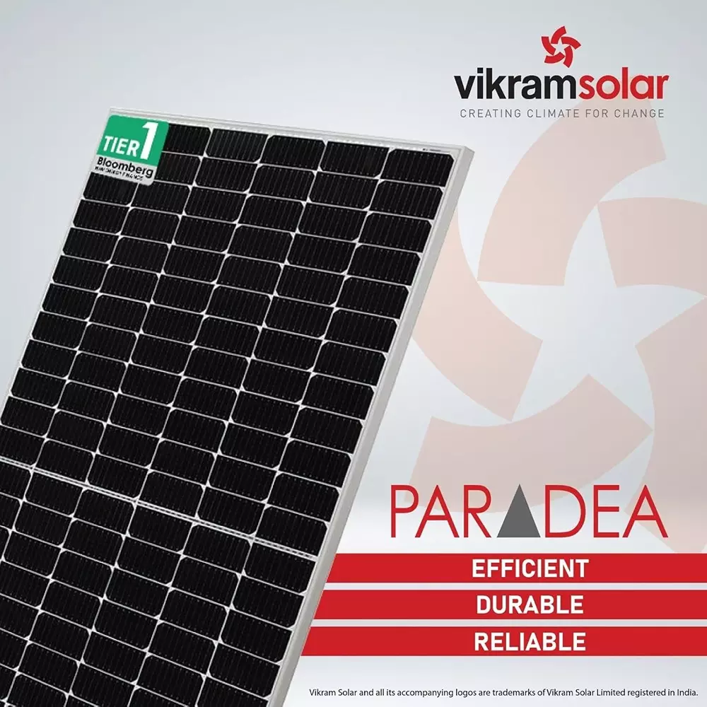 Vikram Solar PARADEA 540-565 W Solar Panels High Efficiency Mono PERC PV Module M10 144 Half-Cut Cells, VSMDP550P2