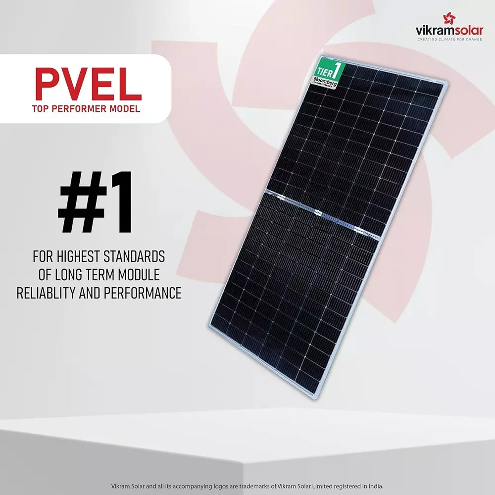 Vikram Solar PARADEA 540-565 W Solar Panels High Efficiency Mono PERC PV Module M10 144 Half-Cut Cells, VSMDP550P2