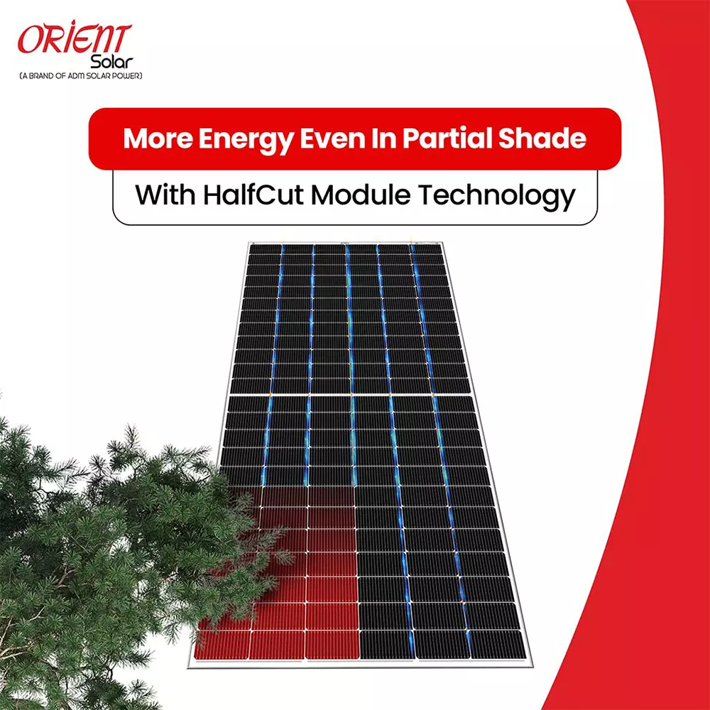 Orient Mono Facial Solar Panel 550 W Power 144 Half-Cut Cells Crystalline Silicon (1 Palette ), (Pack of 28)