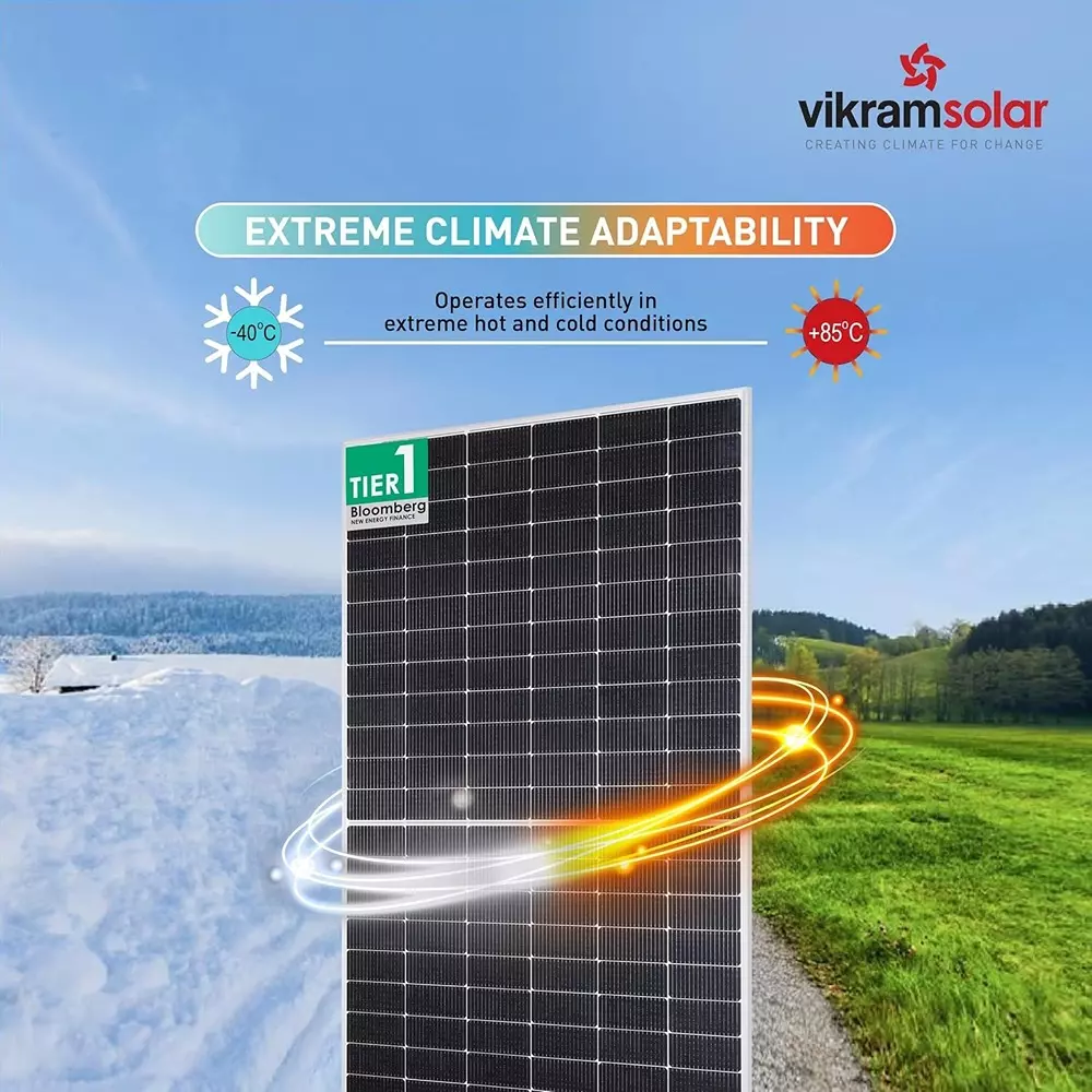 Vikram Solar HYPERSOL 600 W Solar Panels High Efficiency N-Type Bifacial PV Module 144 Half-Cut Cells, VSMDH-600_P2