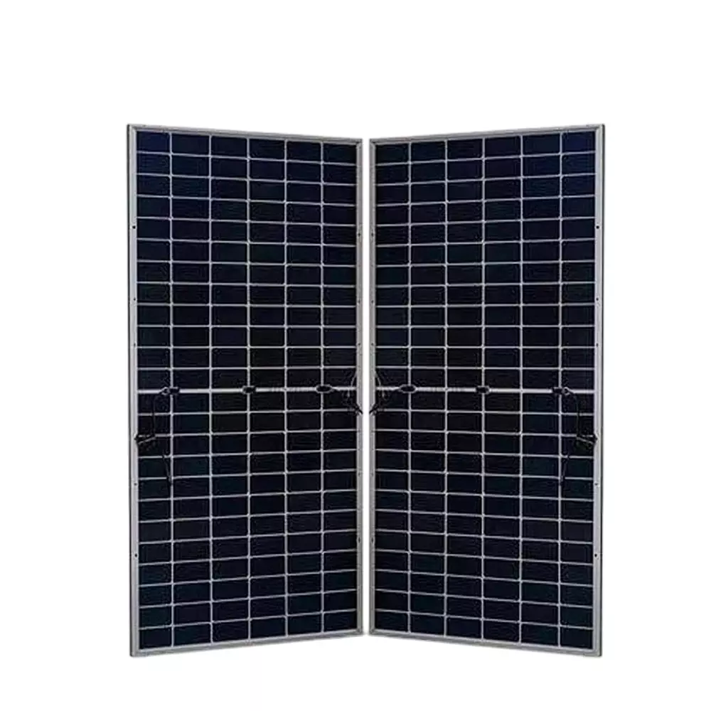 Eastman 585W Bi-Facial Monocrystalline Topcon Solar Panel (Pack of 2) – Half-Cut 144 Cells, Non-DCR, High Efficiency