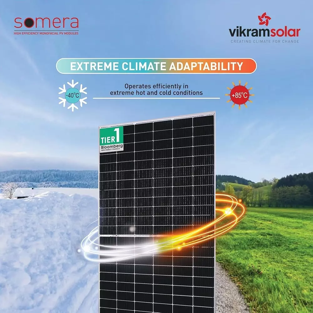 Vikram Solar Somera DCR 555 W Solar Panels High Efficiency Monofacial PV Module 144 Half-Cut Cells, VSDCRSM-555W_P2