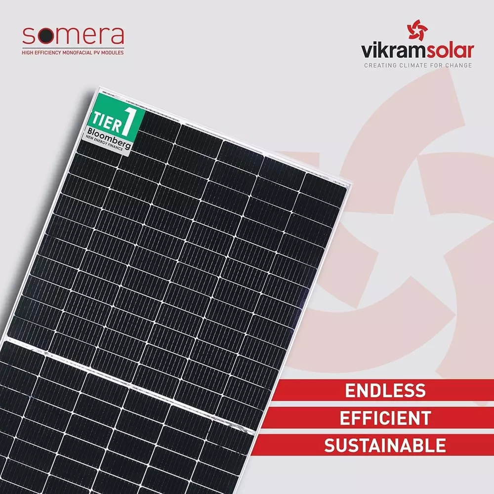 Vikram Solar Somera DCR 555 W Solar Panels High Efficiency Monofacial PV Module 144 Half-Cut Cells, VSDCRSM-555W_P2