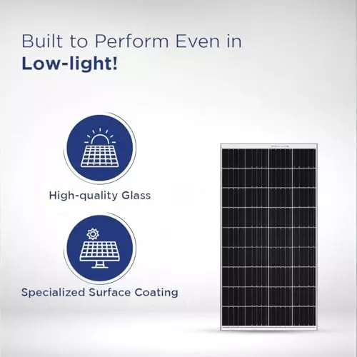 Eastman Monocrystalline Solar Panel Mono Perc 210 W/12 V, EMP210W (Pack of 2)