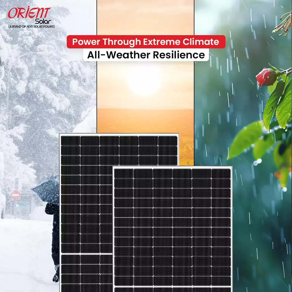 Orient DCR Mono Facial Solar Panel 550 W Power 144 Half-Cut Cells Crystalline Silicon (1 Palette ), (Pack of 28)