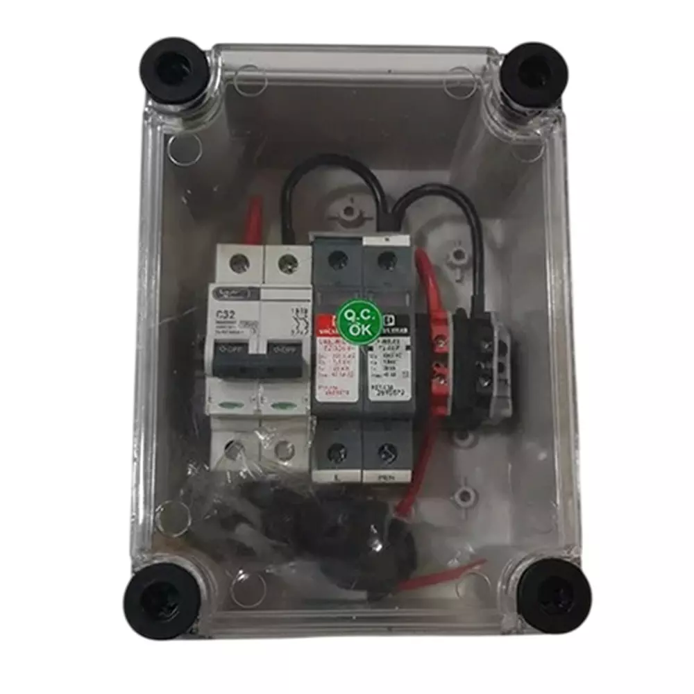 ielecssol ACDB 5 kW Polycarbonate/ABS 2 Pole Single Phase IP65 for Indoor & Outdoor Use