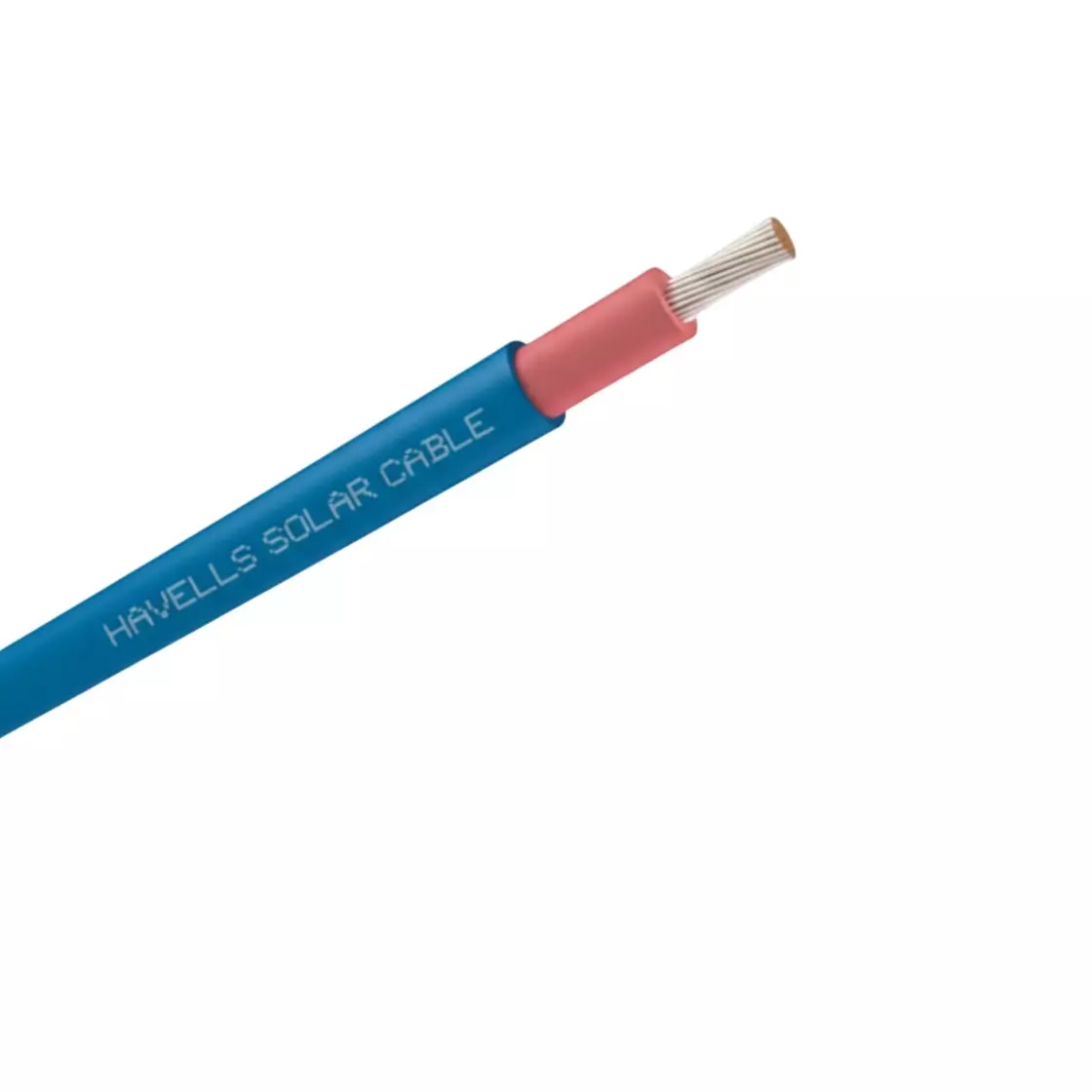 Havells Solar DC Cable Annealed Tinned Copper Conductor Cross-linked Polyolefin Zero Halogen Insulated 1000 m Blue, WHBGGZBKG16X0