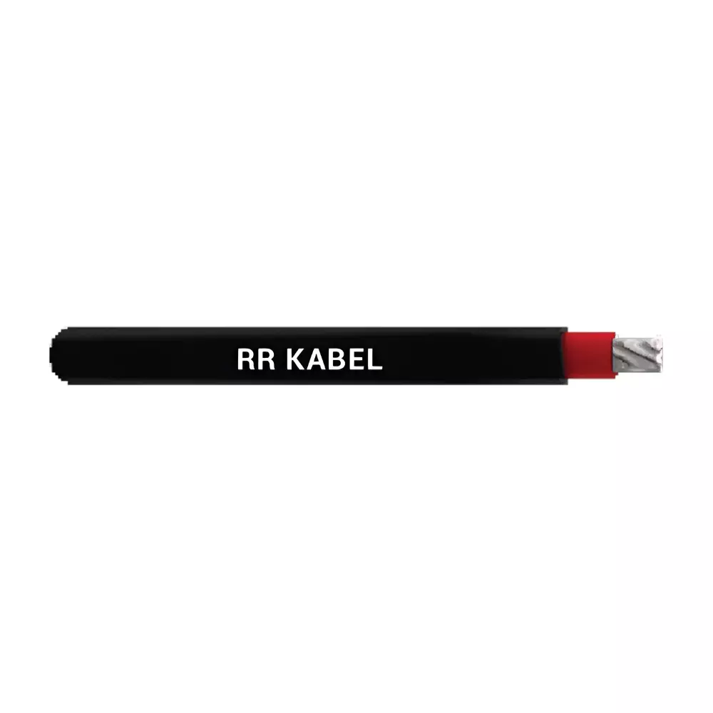 RR Kabel Solar DC Cable 100 m Length 4 Sq. mm Nominal Area ATC Conductor 1 Cor Black