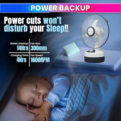 amicisolar-rechargeable-table-fan-12-inch-300-mm-3-speed-24-w-14-h-backup-silent-dc-fan-1xdc-fan-6v-15ah