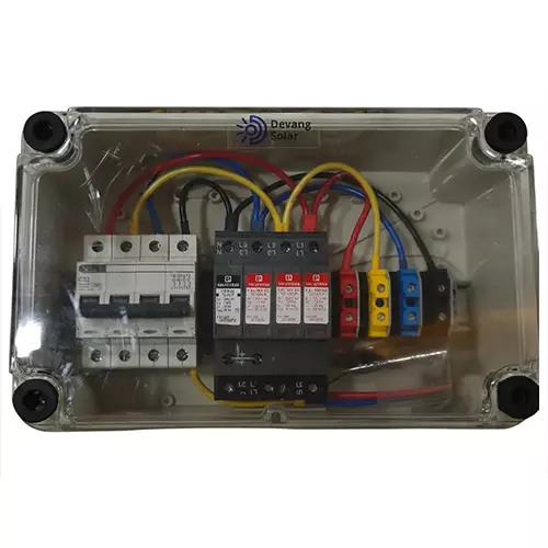 ielecssol DCDB 1 in 1 Out with Fuse+SPD+PCB Polycarbonate/ABS 2 Pole IP65 for Indoor & Outdoor Use