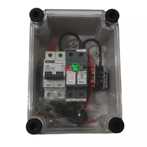 ielecssol AJB 3-In 3-Out with Fuse & SPD Polycarbonate/ABS 2 Pole IP65 for Indoor & Outdoor Use