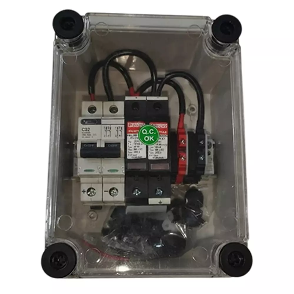 ielecssol AJB 2-In 1-Out with Fuse+SPD & MCB Polycarbonate/ABS 2 Pole IP65 for Indoor & Outdoor Use