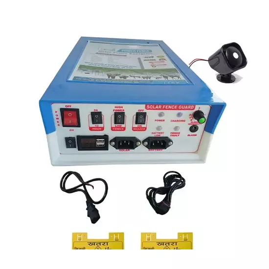 Urja Digital Solar Fence Energizer of Dual Power Kit Heavy Metal 15 Kv Power 50 Acre Cover Area, CDAC70
