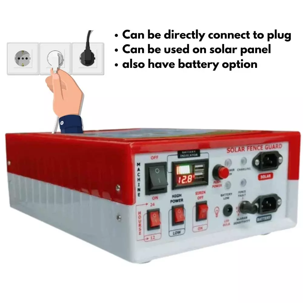 kamal-agrotech-15-kv-zatka-machine-with-solar-panel-charger-for-50-acre-coverage