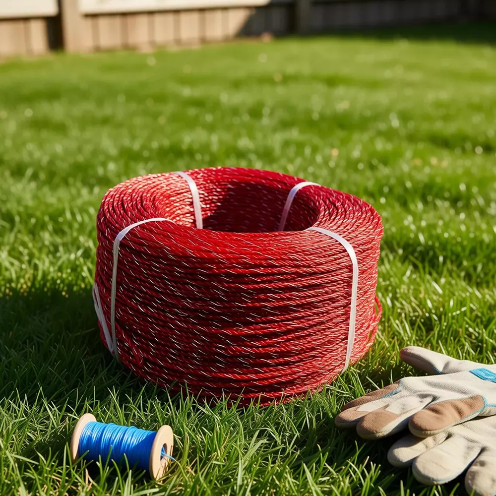 uttam-fencing-wire-pet-plastic-304-stainless-steel-red-length-550-m