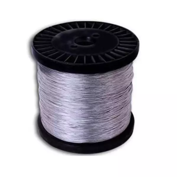 Siddhi Solar Fencing Wire 1000 m Length 1.5 mm Wire thickness Galvanized Clutch Wire Silver