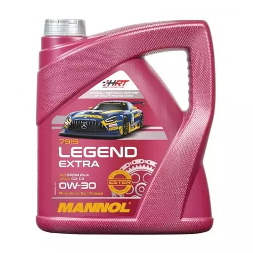 MANNOL Legend Extra SAE 0W-30 SN Plus, SP Bi-Synthetic Engine Oil 4 L for Petrol & Diesel Engine, 7919-4L