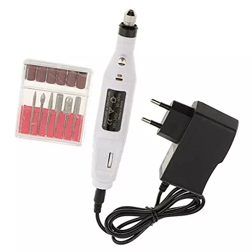 ATOZSHOP11 Electric Nail Drill Kit ABS, Sanding Paper, Tungsten Steel 100-240 V AC, 50/60 Hz Multicolour