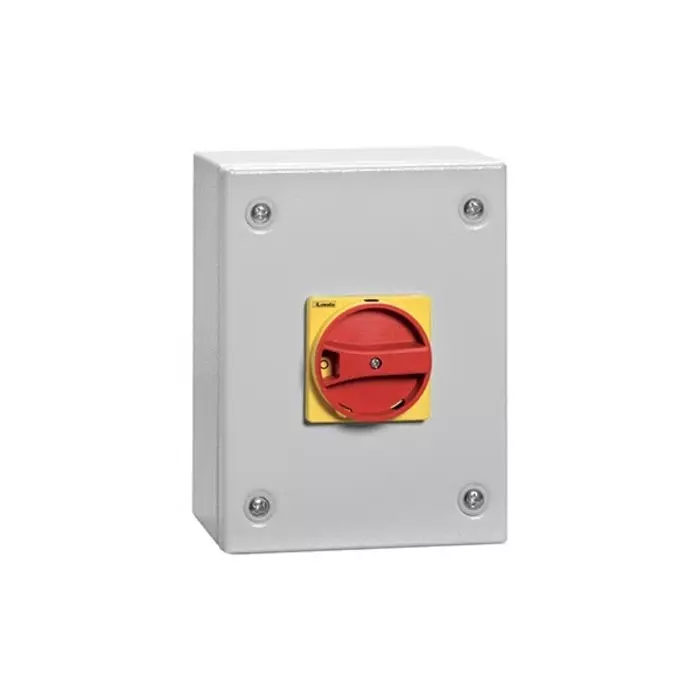 Lovato 3P Pole Wall Mount Switch Disconnector - 100A Maximum Current, 55k W Power Rating, IP65, GAZM100