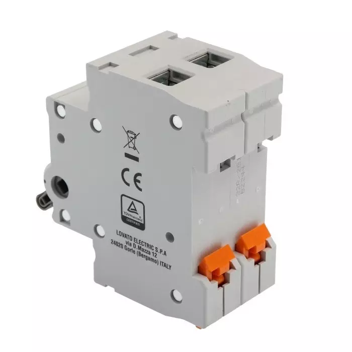 Lovato 2P Pole DIN Rail Switch Disconnector - 32A Maximum Current, P1MS2P032