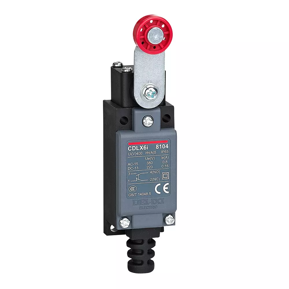 DELIXI ELECTRIC Travel Switch 90° Total Stroke Frequency 50/60 Hz For Industrial Use, LXJMS8108