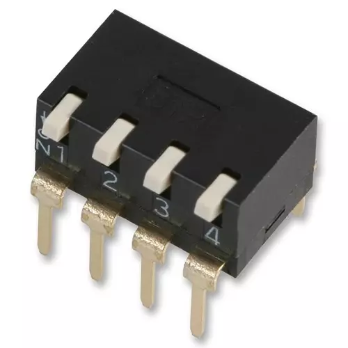 MULTICOMP PRO DIP Switches & SIP Switches SWITCH, DIL, PIANO, 4WAY, MCEPI-04
