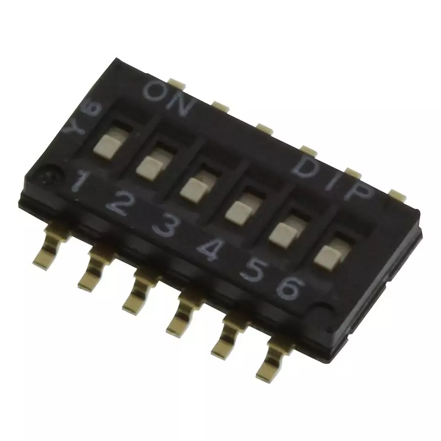 MULTICOMP PRO DIP Switches & SIP Switches SWITCH, DIP, SMD, 6 WAY, MCDHN-06F-V