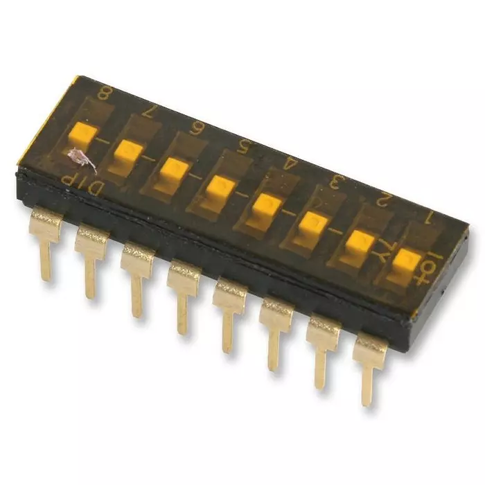 MULTICOMP PRO DIP Switches & SIP Switches SWITCH, DIL, TRI-STATE, 8WAY, MCTIIR-08-T