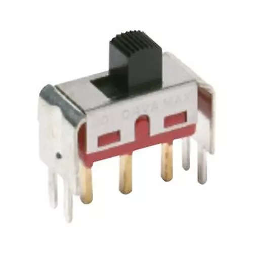 C&K COMPONENTS Slide Switch, Dpdt, 0.4Va, 20V, Tht, 1201M2S3V3BE2