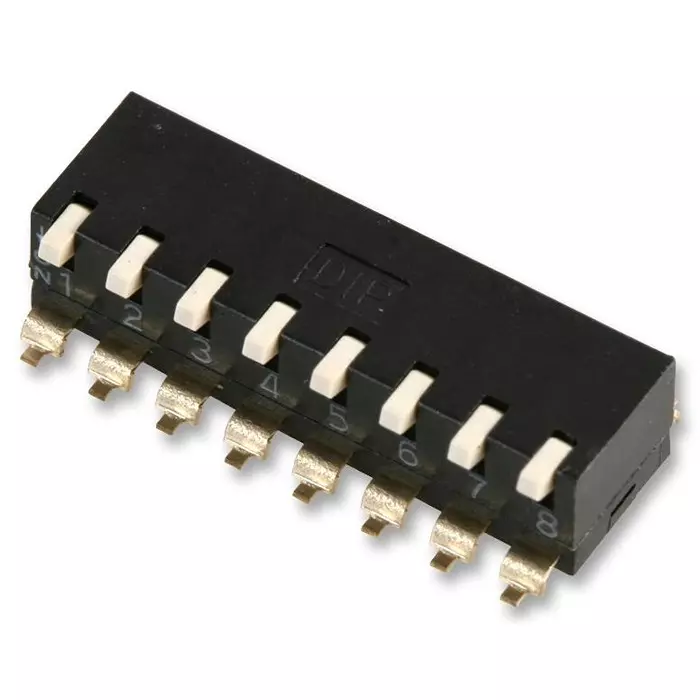 MULTICOMP PRO DIP Switches & SIP Switches SWITCH, DIL, PIANO, SMD, 8WAY, MCEPM-08