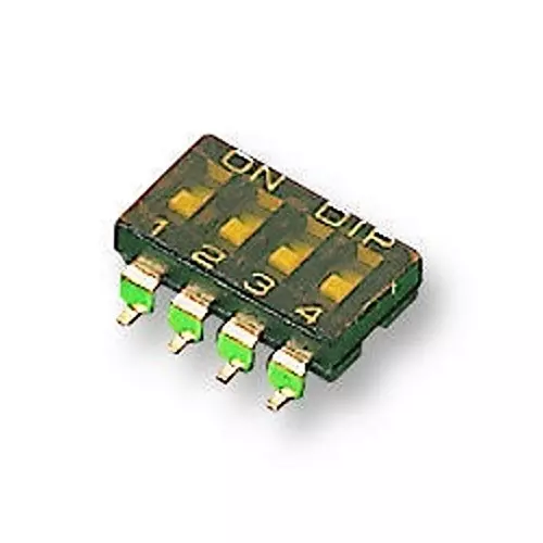 MULTICOMP PRO DIP Switches & SIP Switches SWITCH, DIL, SMD, 4WAY, SPST, MCEMR-04-T