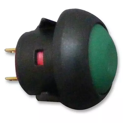 MULTICOMP PRO Industrial Pushbutton Switches SWITCH, PUSH BUTTON, SPST, IP67, GREEN, MCPAS6B1M1CE6