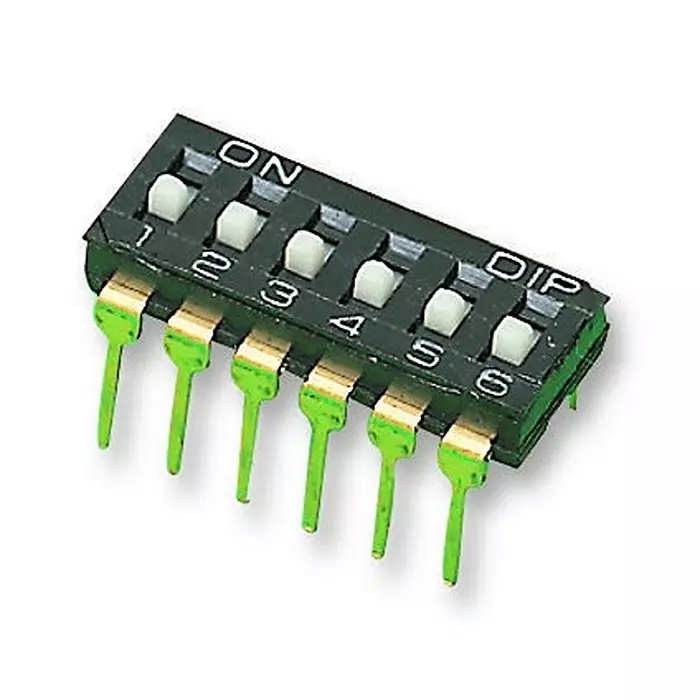 MULTICOMP PRO DIP Switches & SIP Switches SWITCH, DIL, LOW, 6WAY, MCNDI-06S