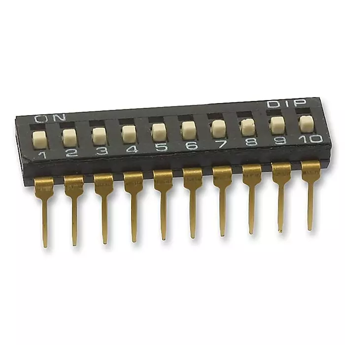 MULTICOMP PRO DIP Switches & SIP Switches SWITCH, DIL, LOW, 10WAY, MCNDI-10S