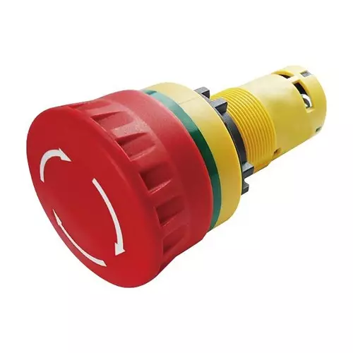 MULTICOMP PRO Emergency Stop Switches / E Stop EMERGENCY STOP SW, DPST-NO, 30V, SCREW, MCC2E-BVE20R