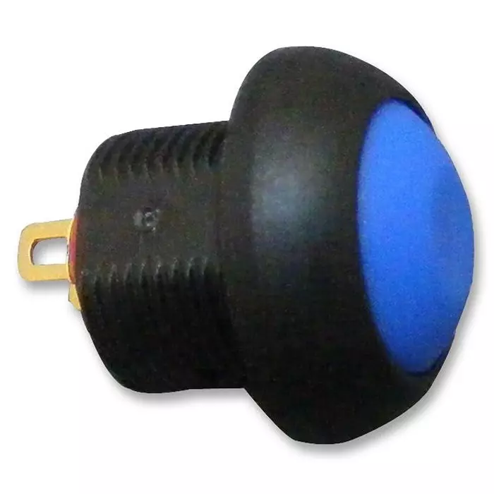 MULTICOMP PRO Industrial Pushbutton Switches SWITCH, PUSH BUTTON, SPST, IP67, BLUE, MCPAS6B2M1CE7