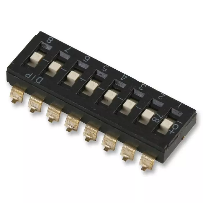 MULTICOMP PRO DIP Switches & SIP Switches SWITCH, DIL, TRI-STATE, SMD, 8WAY, MCTIMR-08