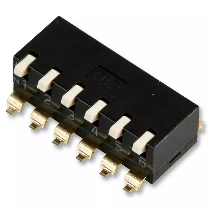 MULTICOMP PRO DIP Switches & SIP Switches SWITCH, DIL, PIANO, SMD, 6WAY, MCEPM-06