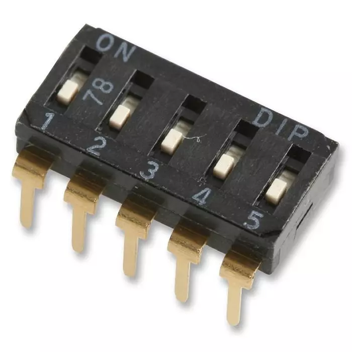 MULTICOMP PRO DIP Switches & SIP Switches SWITCH, DIL, 5WAY, MCEIR-05
