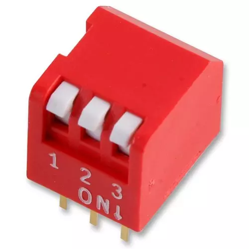 MULTICOMP PRO DIP Switches & SIP Switches DIP SWITCH, 3POS, SPST-NO, PIANO KEY, TH, MCNDP-03V
