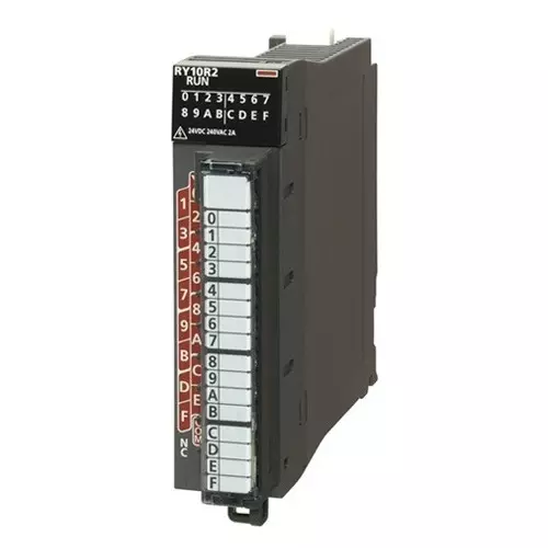 Mitsubishi Electric IQ-R PLC Digital Module Relay Output 240 & 24 V 16 Out Point 16 Input Channel, RY10R2