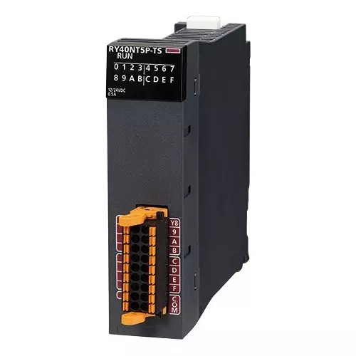 Mitsubishi Electric IQ-R PLC Digital Module Transistor Output (Sink) 12/24 V 16 Out Point 16 Input Channel, RY40NT5P-TS