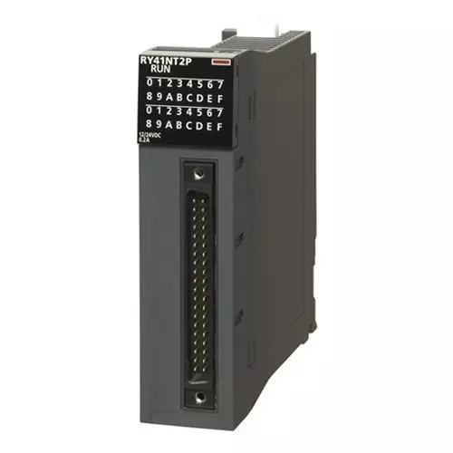 Mitsubishi Electric IQ-R PLC Digital Module Transistor Output (Sink) 12/24 V 32 Out Point 32 Input Channel, RY41NT2P