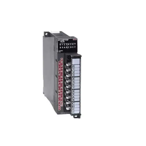 Mitsubishi Electric IQ-R PLC Digital Module Transistor Output (Source) 12/24 V 16 Out Point 16 Input Channel, RY40PT5P