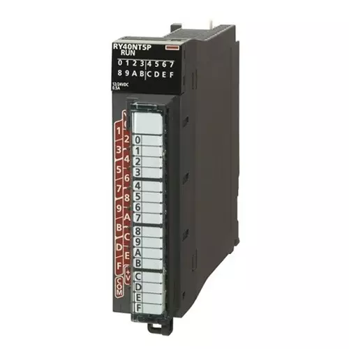 Mitsubishi Electric IQ-R PLC Digital Module Transistor Output (Sink) 12/24 V 16 Out Point 16 Input Channel, RY40NT5P