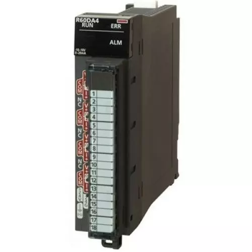 Mitsubishi Electric IQ-R PLC Analog Output Module 24 V DC 16 Out Point 4 Channel, R60DA4