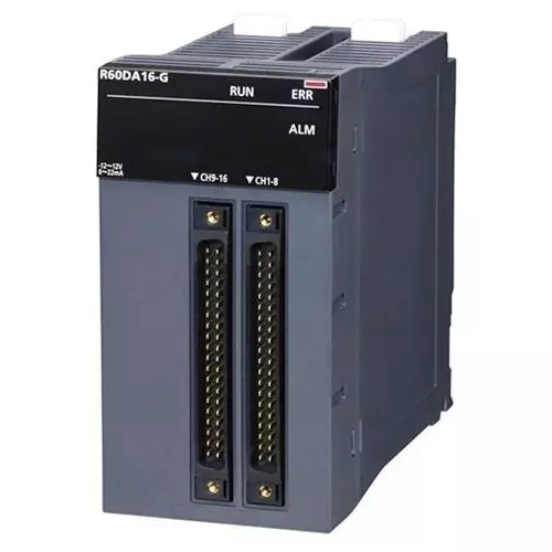 Mitsubishi Electric IQ-R PLC Channel Isolated Analog Output Module 24 V DC 48 Out Point 16 Channel, R60DA16-G