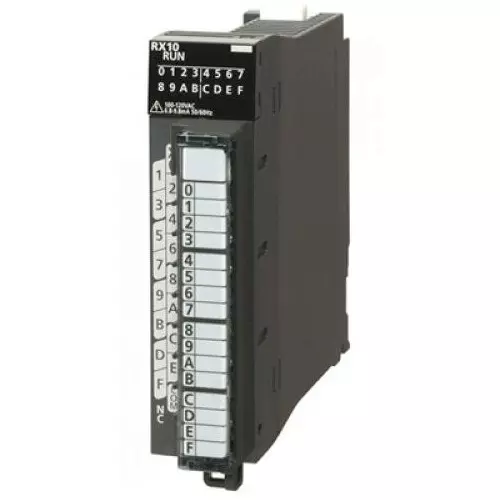 Mitsubishi Electric IQ-R PLC Digital Module AC Input 100-120 V 16 Out Point 16 Input Channel, RX10