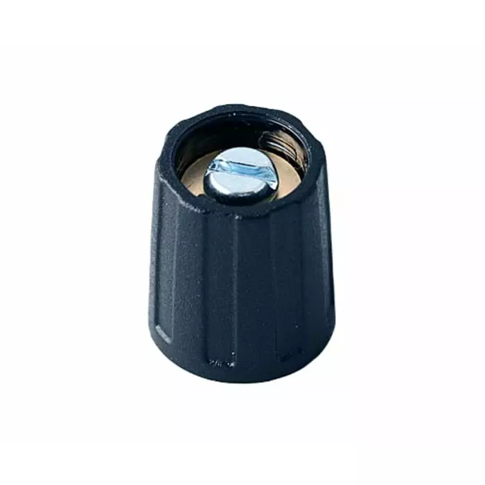 OKW 13 5 mm Black Potentiometer Knob for 6 mm Shaft Round Shaft, A2513060